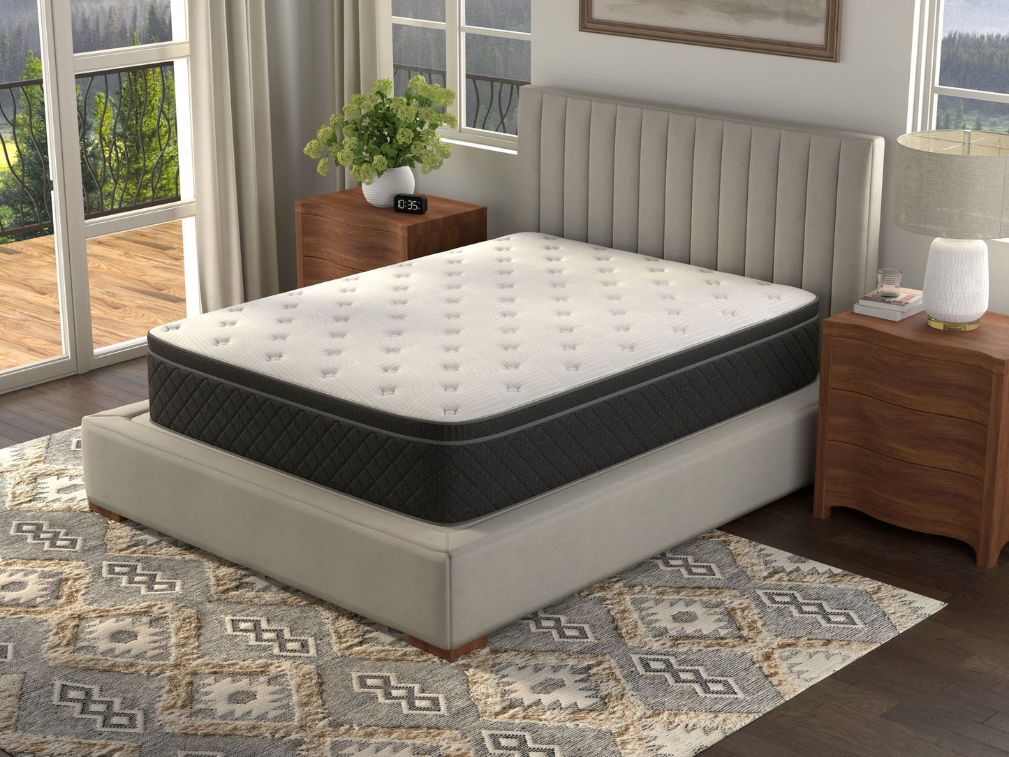 Spring - Clement Cushion Firm Euro Top Mattress