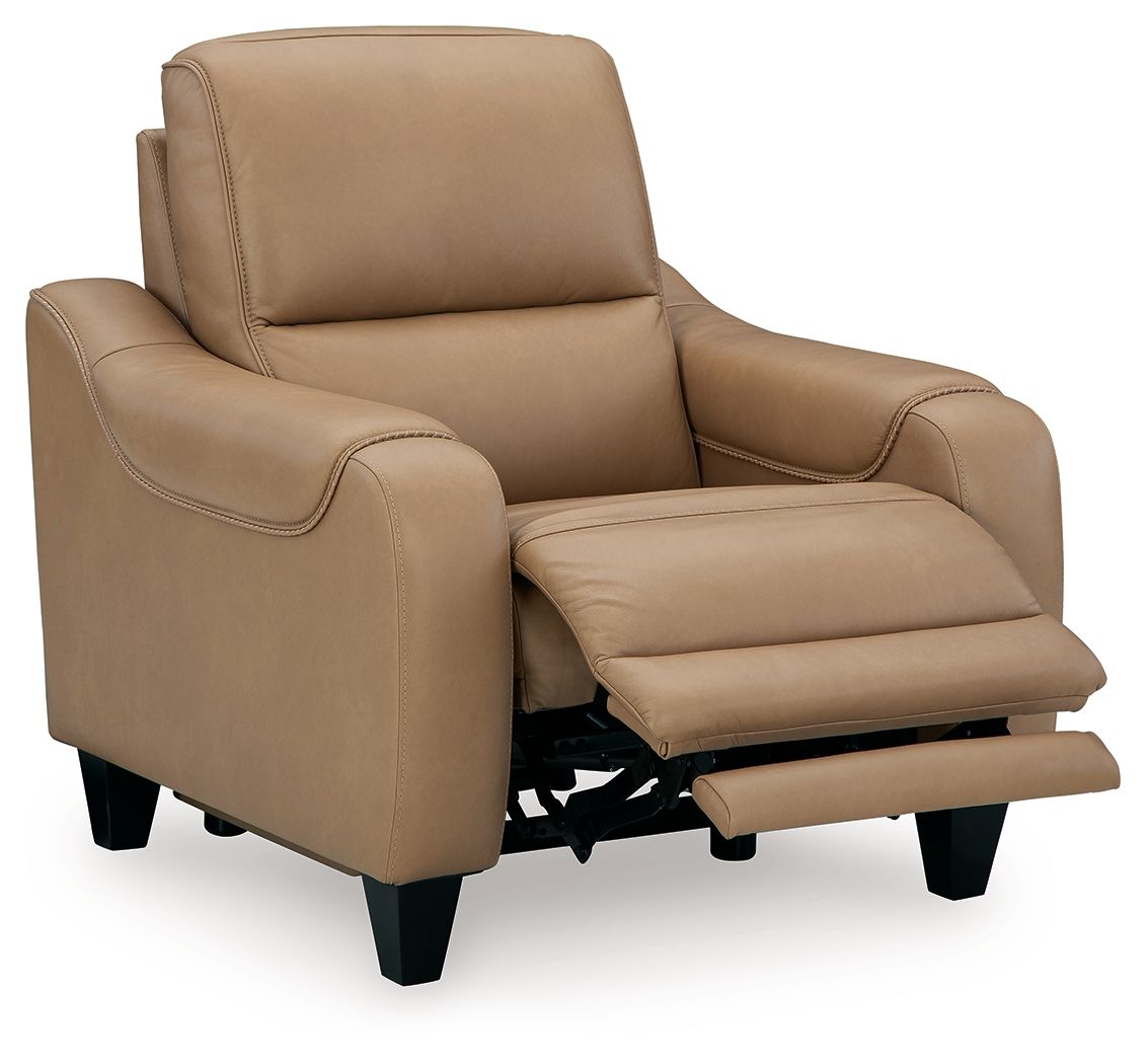 Mosswell - Power Recliner With Adj Headrest - Toffee