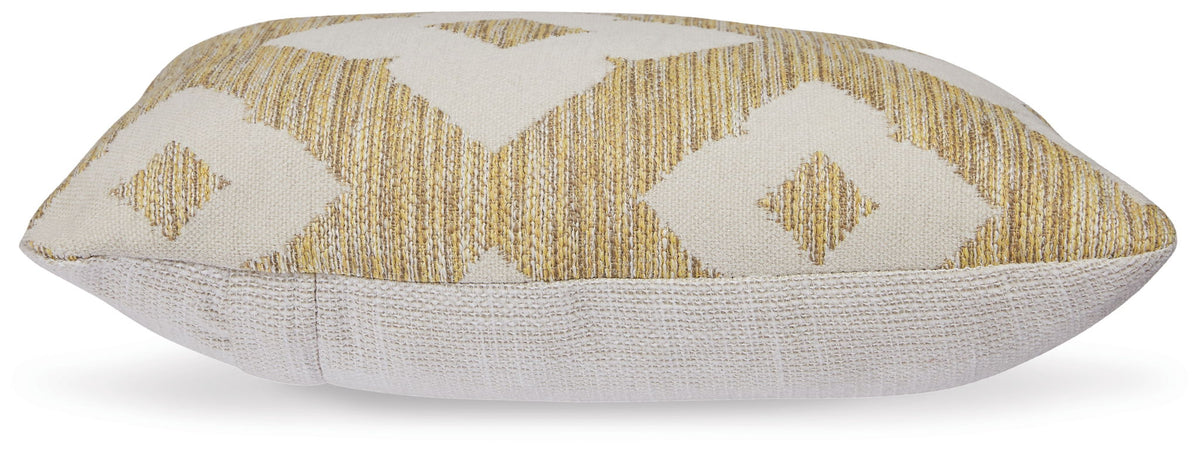 Brockner Next-Gen Nuvella - Indoor/Outdoor Pillow (Set of 4) - Brown / Yellow
