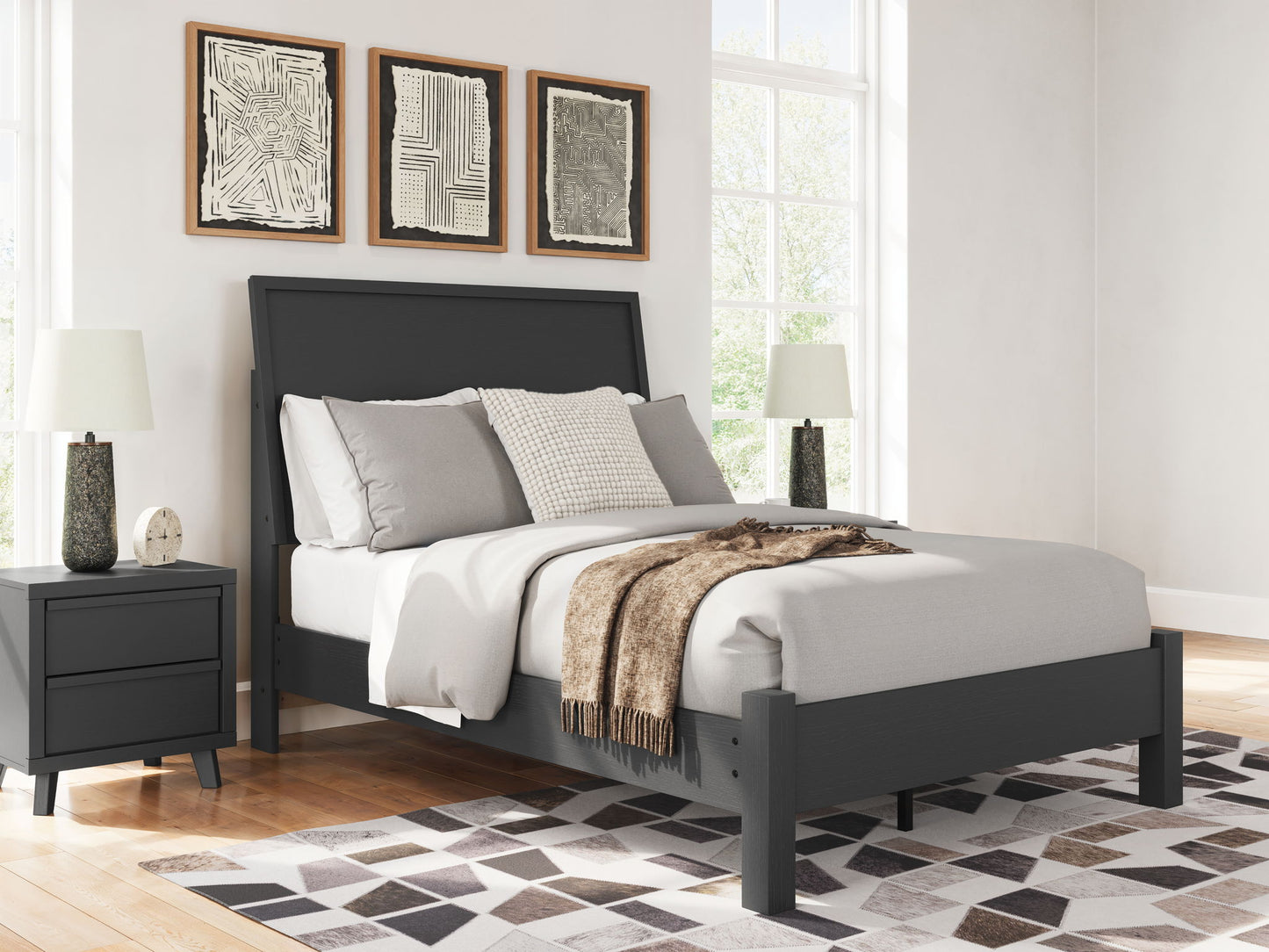 Danziar - Panel Bed With Low Footboard