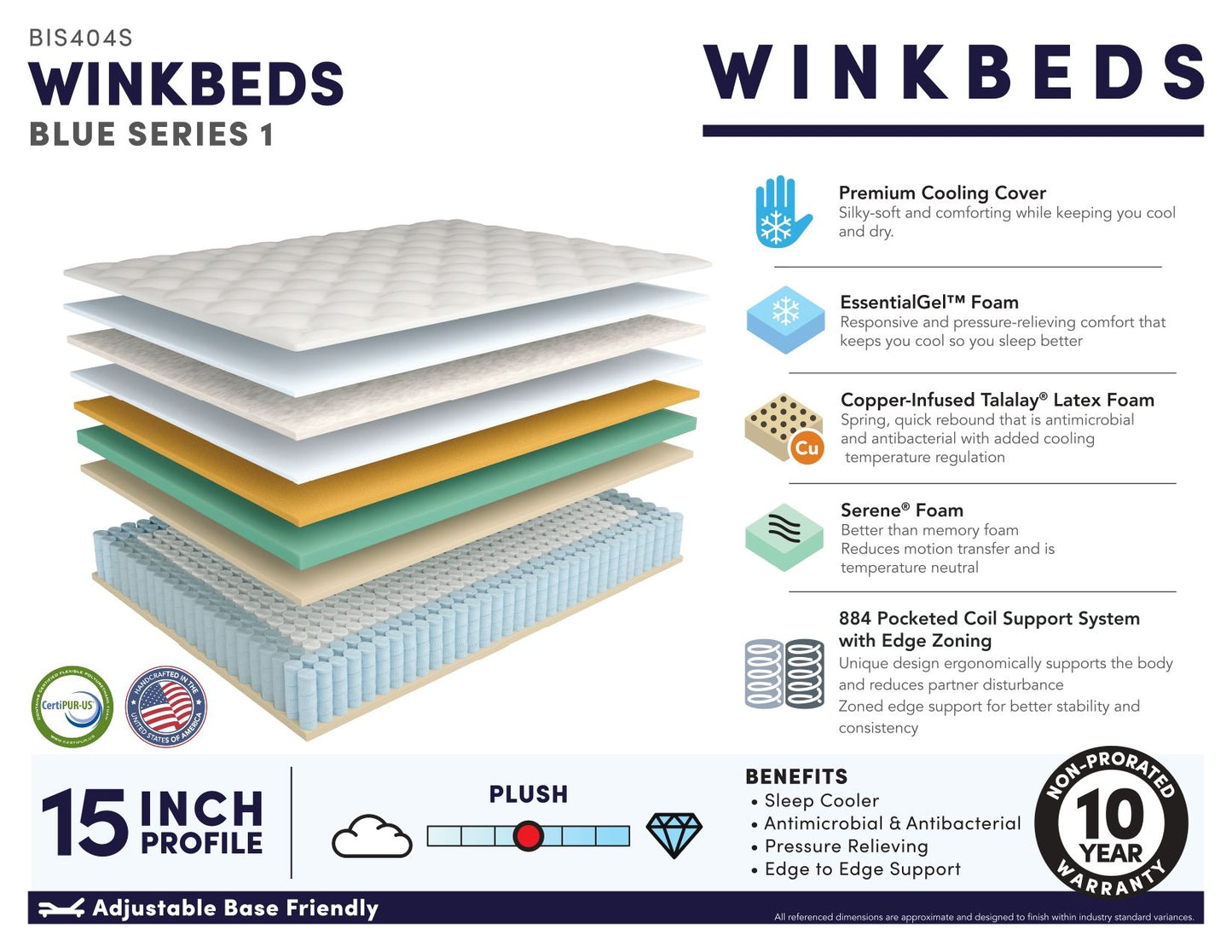 Wink Plush Box Top Hybrid Mattress