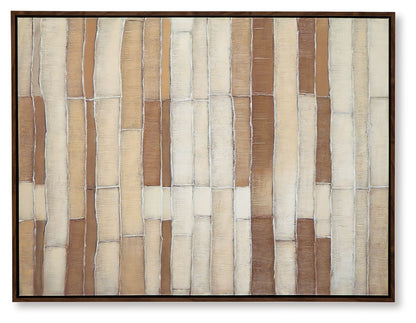 Kalanmore - Brown / Tan / White - Wall Art