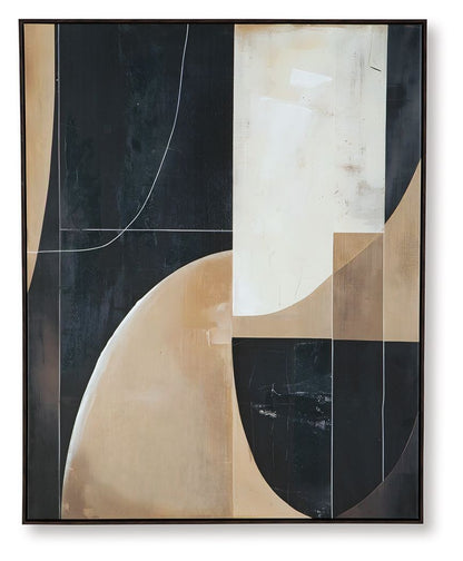 Ewanford - Black / Brown / Tan - Wall Art