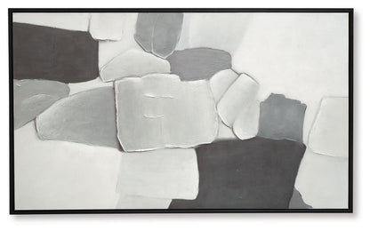 Adilson - White / Gray / Black - Wall Art