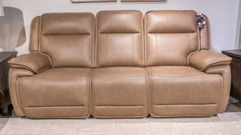 Glencroft - Sahara - Power Reclining Sofa With Adjustable Headrest