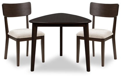 Shorbyn - 3 Pc. - Dining Table And 2 Chairs - Merlot
