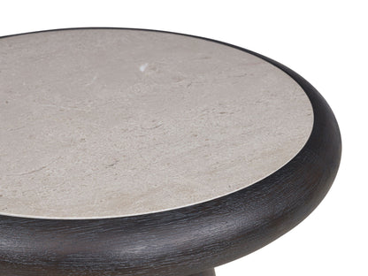 Bracken - Round End Table - French Black