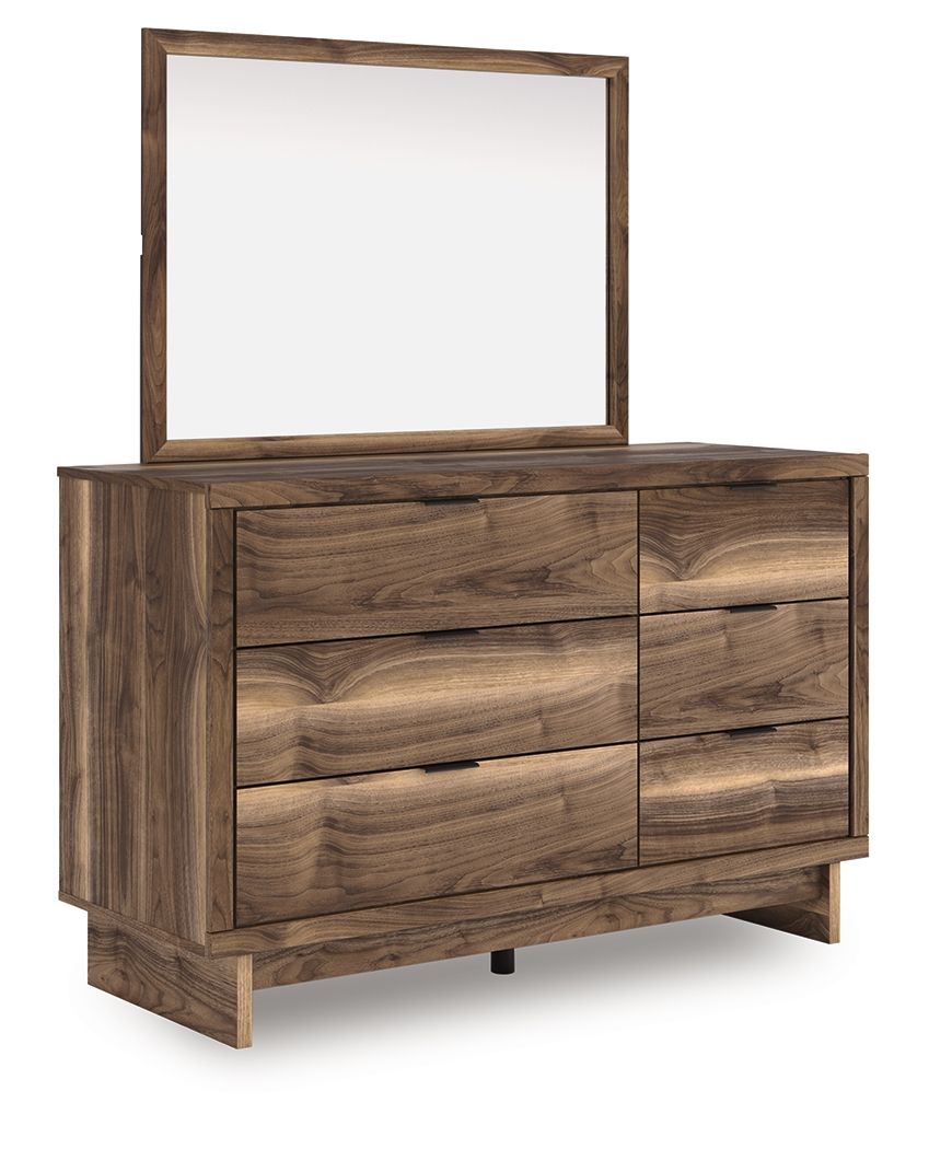 Chirason - 3 Pc. - Full Panel Storage Bed, Dresser And Mirror - Brown