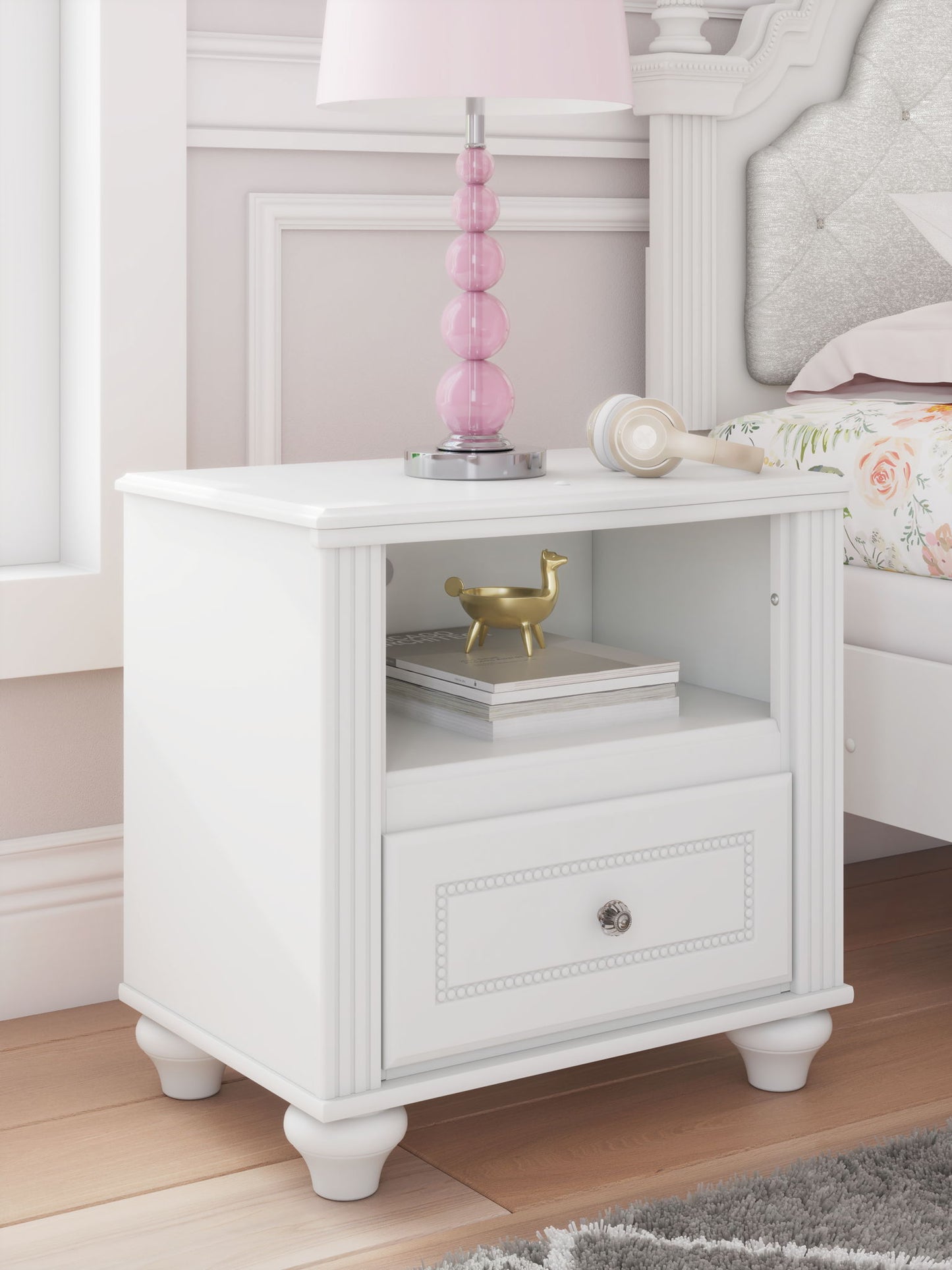 Kozlani - One Drawer Night Stand - White