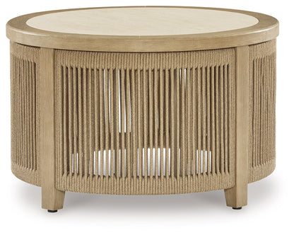 Spooners Cove - Round Cocktail Table - Beige