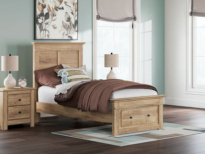 Makidern - Panel Storage Bed With Storage Footboard