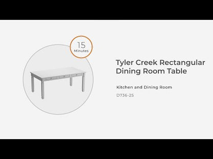 Tyler Creek - Rectangular Dining Room Table - Black / Gray
